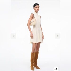 NWT Staud IVORY CHARADE SWEATER DRESS Size S